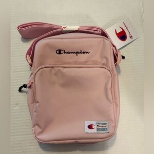 Champion Pink Crossbody Bag Small Shoulder Purse Adjustable Strap NWT